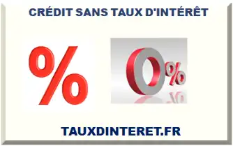 CRÉDIT SANS TAUX D'INTÉRÊT 2026-2027